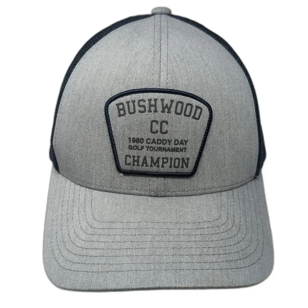 Yupoong Trucker Hat Gray Blue One Size Bushwood CC Mesh Snapback Caddyshack Golf